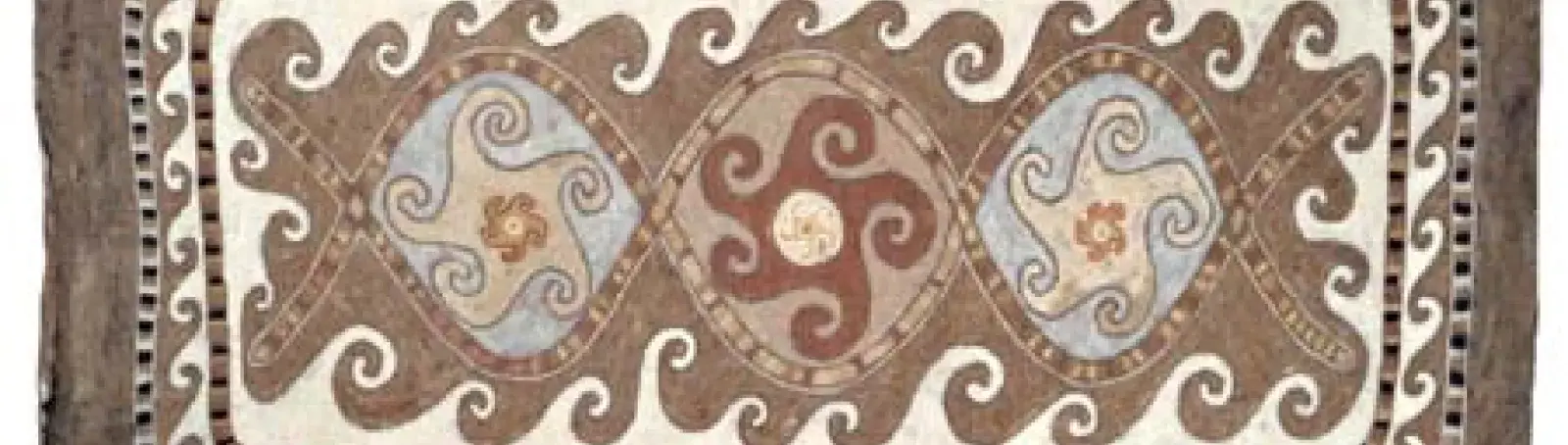 41. kép: Mai növényi festésű nemeztakaró türkmen takaró nyomán, Nagy Mari és Vidák István munkája