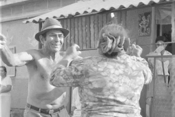 Rostás Péter tánc közben, Nyírvasvári 1997.