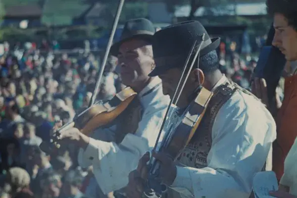 98.) Gyimesi zenészek: Pulika János és Halmágyi Mihály. 1980-as évek