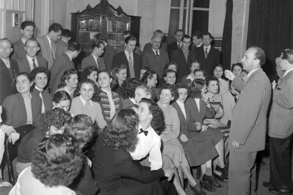 Énekkar próba, Csenki Imre karnagy, 1950-es évek