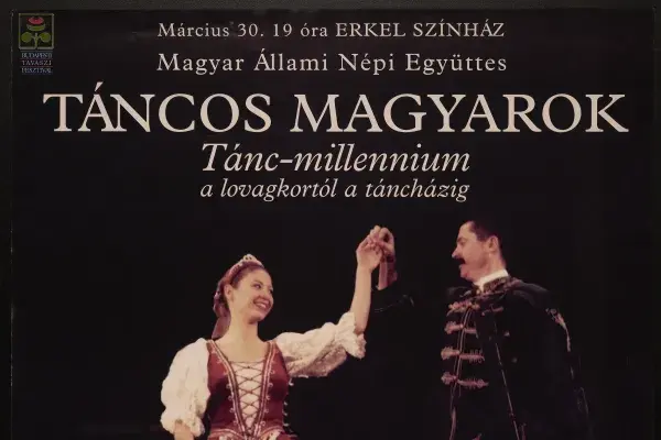 Mihályi Gábor: Táncos magyarok, plakát, 2000