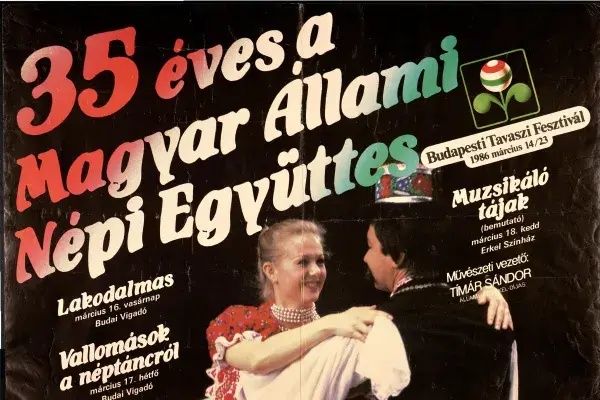 35 éves a Magyar Állami Népi együttes, plakát, 1986