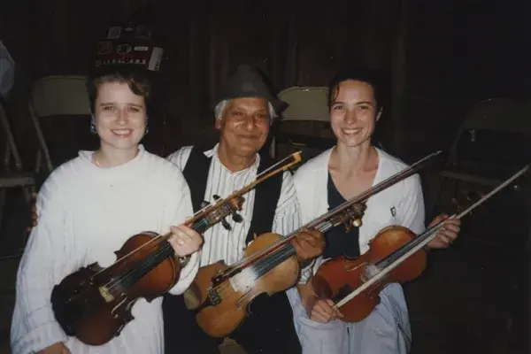 Symposium; táncháztábor Amerikában,Magyar Ildikó és Fodor Sándor 'Neti Sanyi', Zagyva Natália hegedű, Pennsylvania, USA, 1996 (HH_THA_FO_003105)
