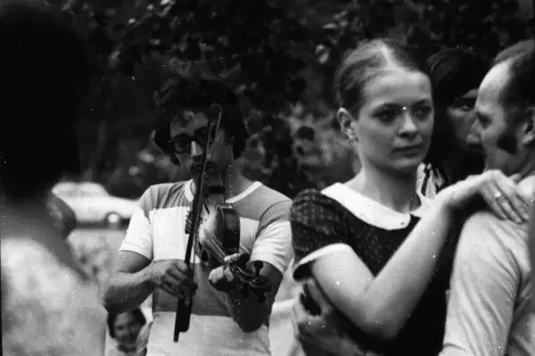 A Kassák Klub nyári tábora, Sebő Ferenc, Nagy Erzsébet, Halmos Béla, Timár Sándor, Tokaj, 1975 (HH_THA_FO_002342_01).JPG