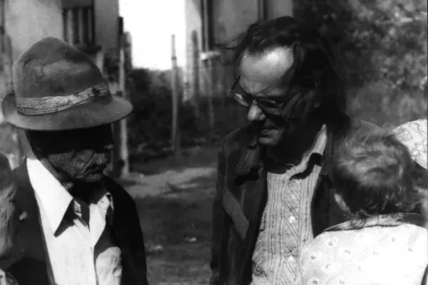  Martin György gyűjtés közben, Ópályi, 1983 (HH_THA_FO_002517_01)