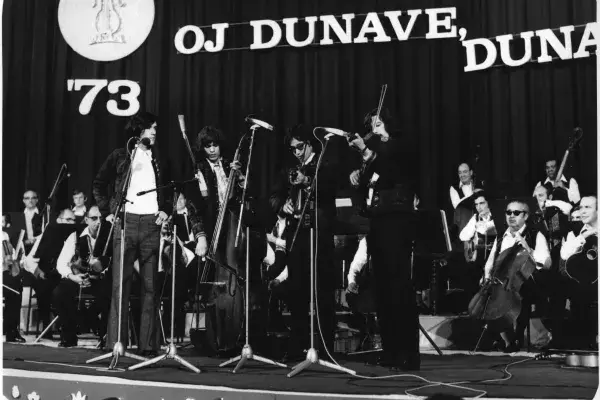 Oj Dunave, Dunave Plavi '73. Az újvidéki rádió fesztiválja. Koltay Gergely, Éri Péter, Sebő Ferenc, Halmos Béla, 1973 (HH_THA_FO_000158_01).JPG