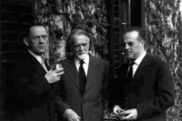 Kodály és André Navarra társaságában,Budapesten (1960)