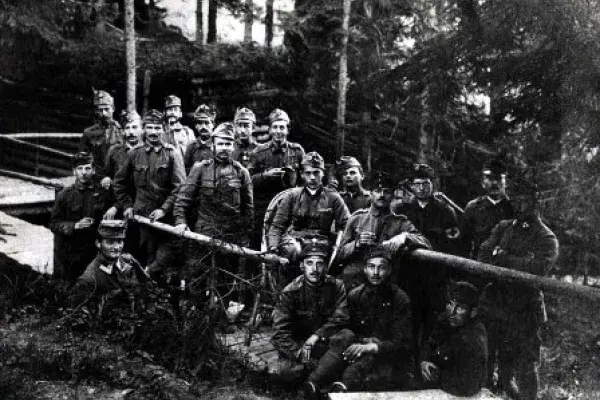Katonai csoportkép (valamikor 1914&ndash;1918)