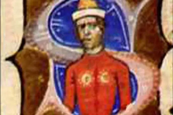 3. kép: Vérbulcsú nemezsüvegben a Képes Krónika miniatúráján