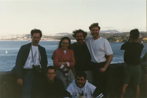 Amerikai turnén a Méta együttes Halmos Bélával (1996)