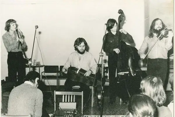 Vízöntő Együttes: Cserepes Károly, Kiss Ferenc, Zsákay Győző, Hasur János (1978 körül)