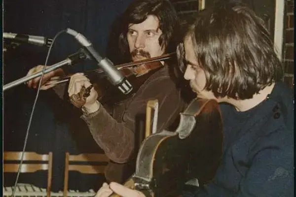 Halmos Béla és Éri Péter a Kassák Klubban (1980-as évek)