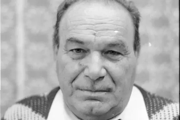 Oláh Árpád "Nyaka" a bodrogmezői zenekar prímása 1996.