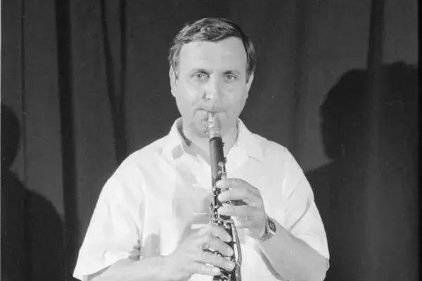 Bica Dănila "Mituca" alsójárai tárogatós a Fonó Budai Zeneházban 1998. 