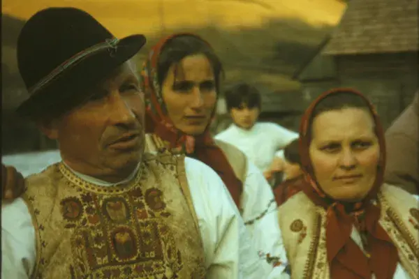 90.) Blága Károly "Kicsi Kóta" és felesége Csíksomlyón. 1970-80-as évek