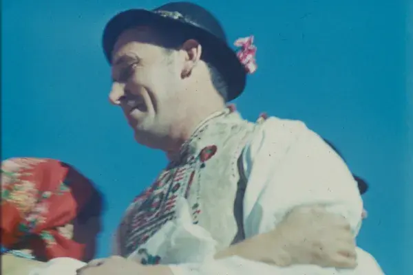 95.) Gyimesi táncos pár. 1980-as évek