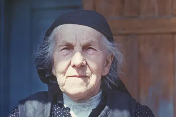 119.) Idős Asszony. Mezőség, 1980-as évek